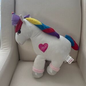 NICKELODEON JoJo Siwa Plush White Rainbow Unicorn Stuffed Unicorn Plush Toy